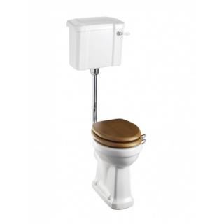 Low-level pan with slimline lever cistern and low-level flush pipe kit